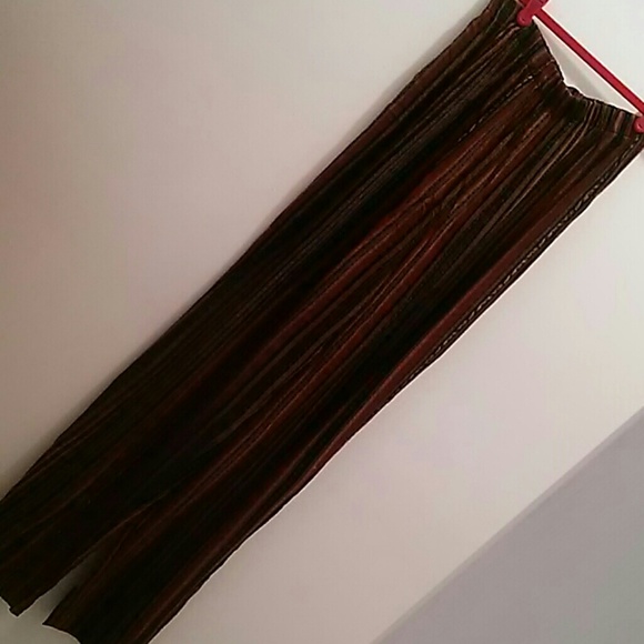 Size 12 Pant Suit, rust/black/tan striped pants - Picture 4 of 7